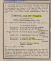 Weegen, Hubertus van der 01.07.1900