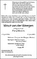 Weegen, Walterus  C.J. van der 03.07.1936